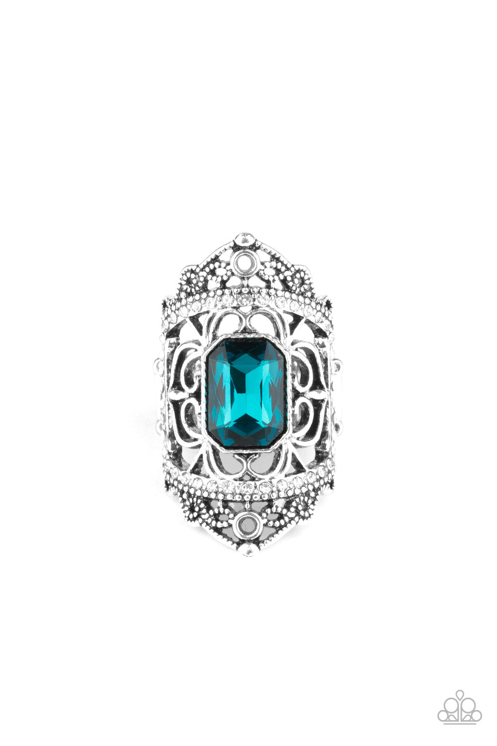 Undefinable Dazzle - blue - Paparazzi ring