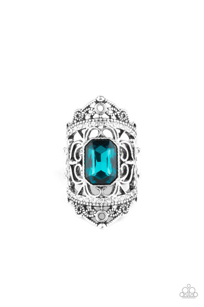 Undefinable Dazzle - blue - Paparazzi ring