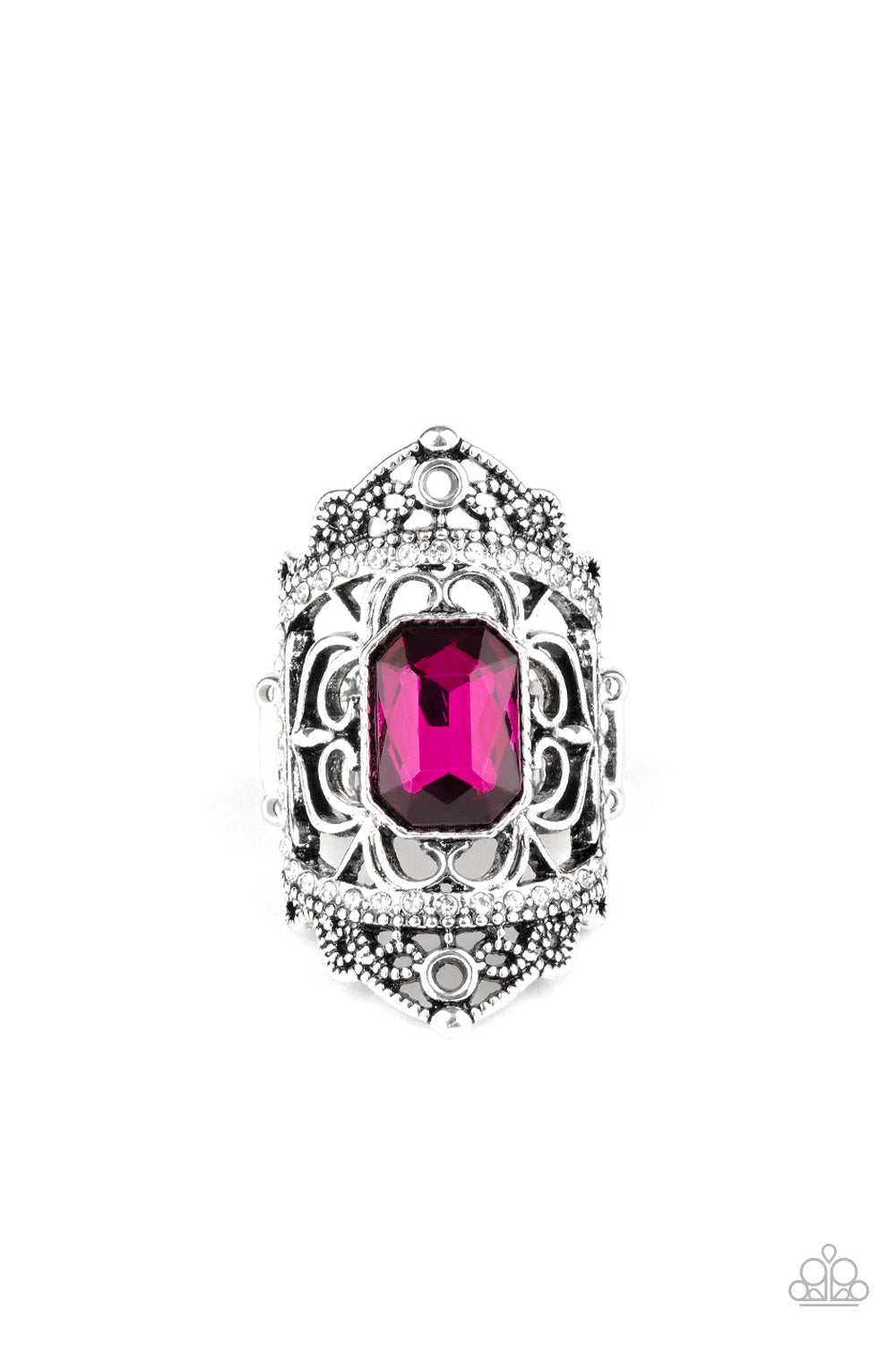 Undefinable Dazzle - pink - Paparazzi ring