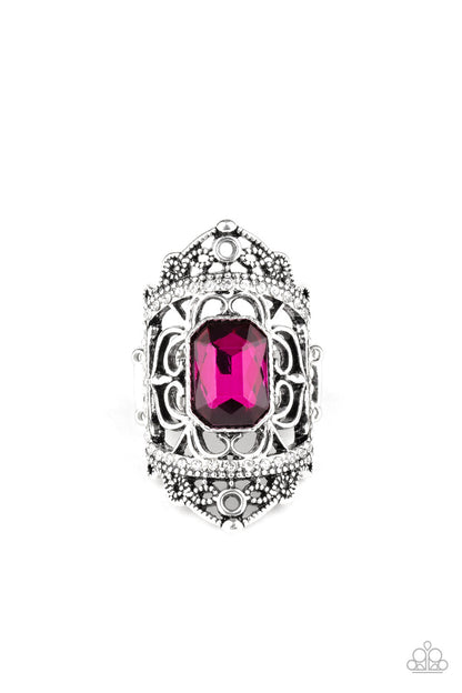 Undefinable Dazzle - pink - Paparazzi ring