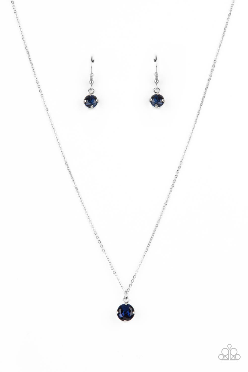 Undeniably Demure - blue - Paparazzi necklace