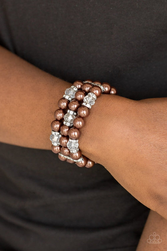 Undeniably Dapper-brown-Paparazzi bracelet