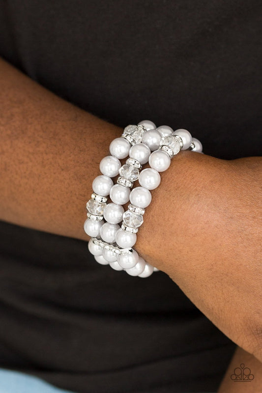 Undeniably Dapper - silver - Paparazzi bracelet
