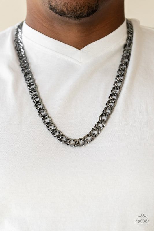 Underated - black - Paparazzi mens necklace
