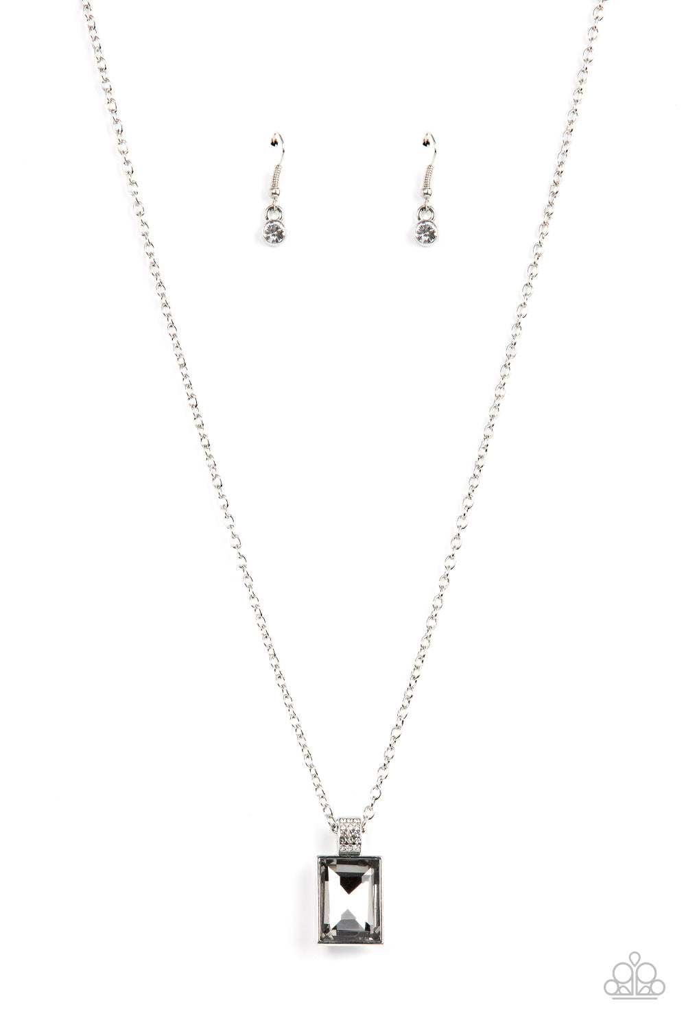 Understated Dazzle - silver - Paparazzi necklace