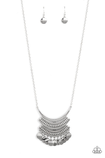 Under the EMPRESS-ion - silver - Paparazzi necklace