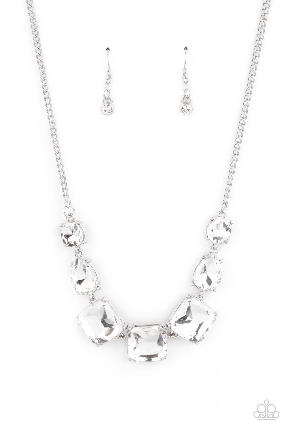 Unfiltered Confidence - white - Paparazzi necklace