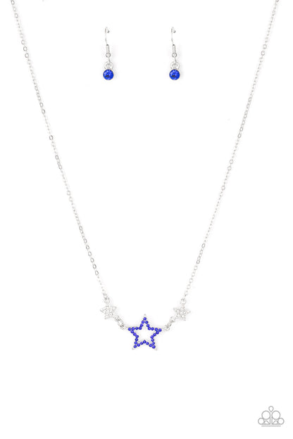 United We Sparkle - blue - Paparazzi necklace