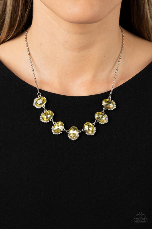 Unleash Your Sparkle - yellow - Paparazzi necklace