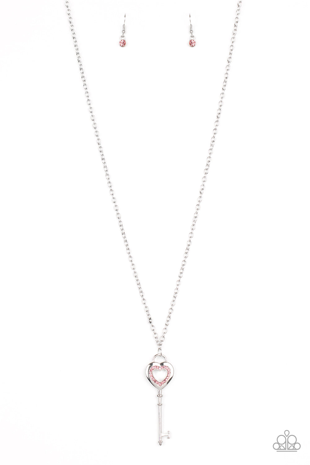 Unlock Your Heart - pink - Paparazzi necklace