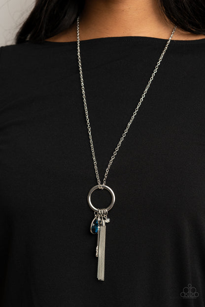 Unlock Your Sparkle - blue - Paparazzi necklace