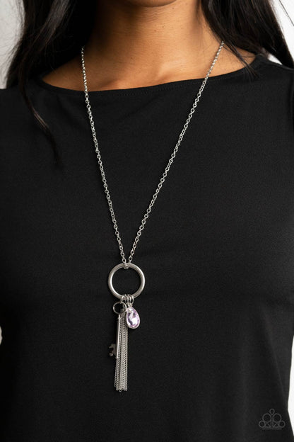 Unlock Your Sparkle - purple - Paparazzi necklace