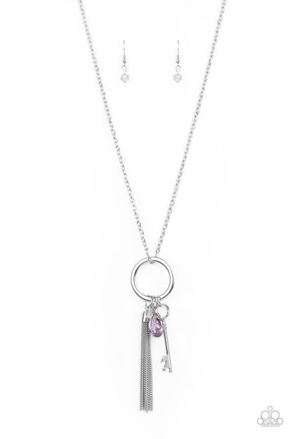 Unlock Your Sparkle - purple - Paparazzi necklace