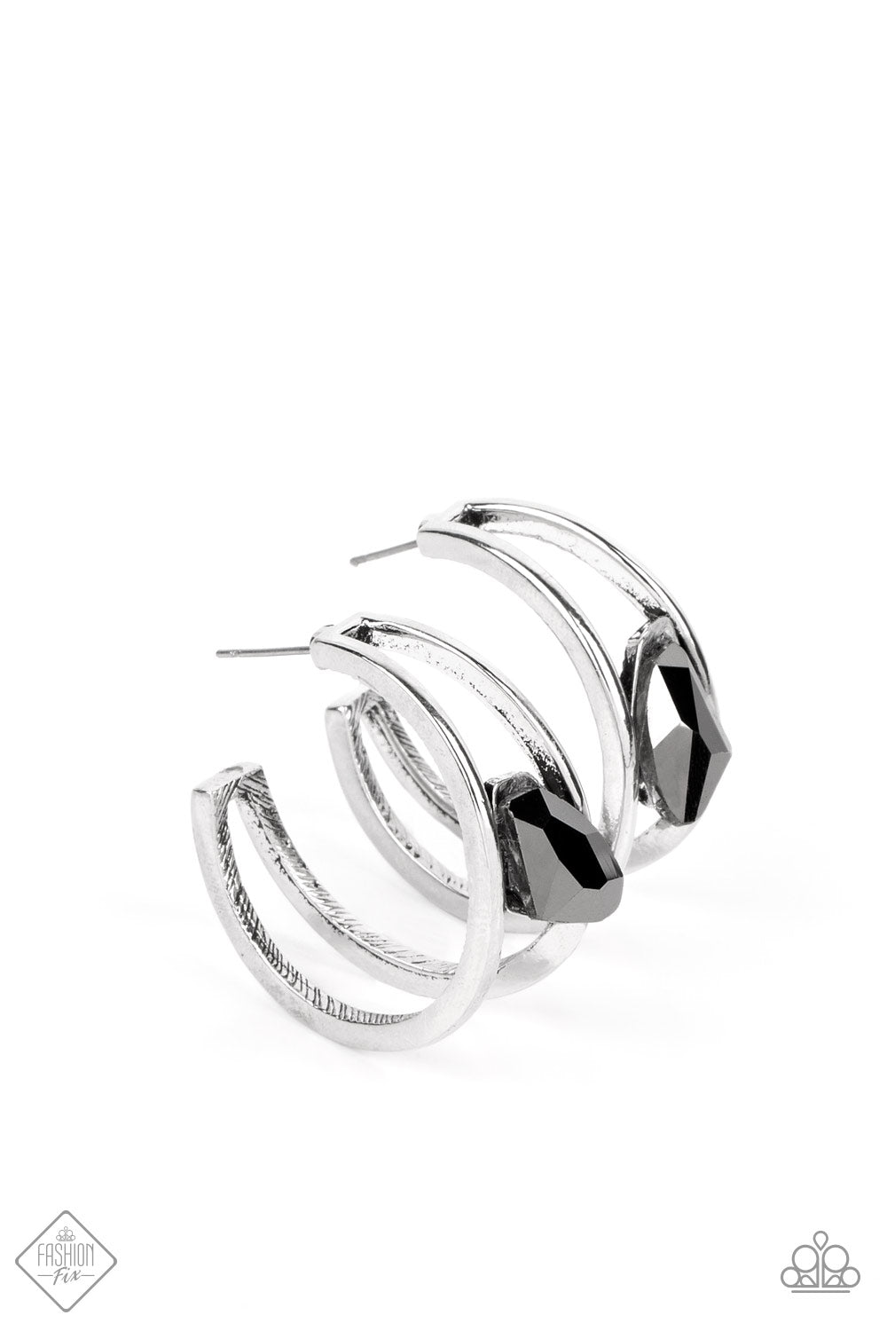 Unrefined Reverie - silver - Paparazzi earrings