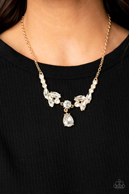 Unrivaled Sparkle - gold - Paparazzi necklace