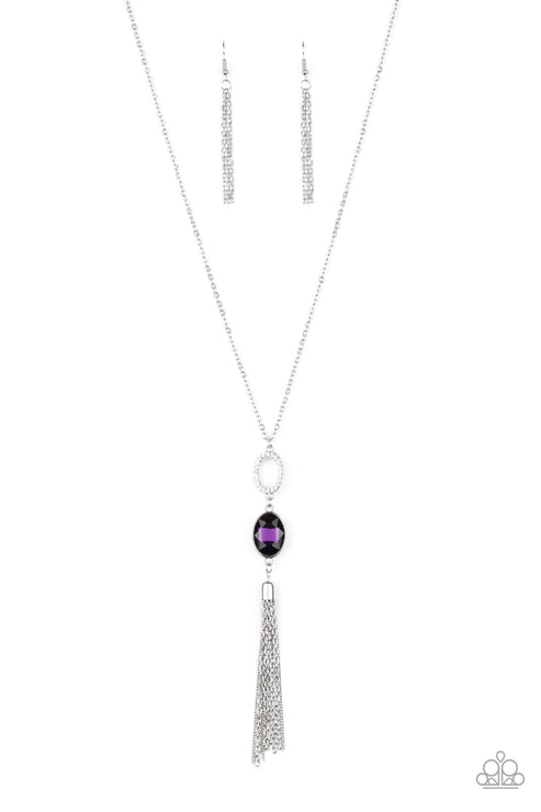 Unstoppable Glamour - purple - Paparazzi necklace – JewelryBlingThing