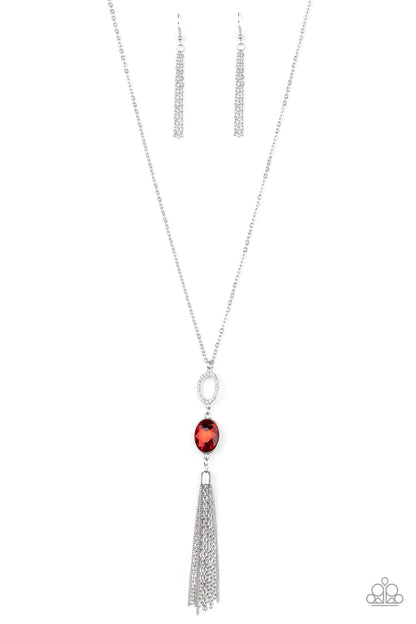 Unstoppable Glamour - red - Paparazzi necklace