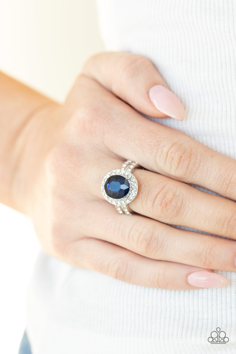 Unstoppable Sparkle - blue - Paparazzi ring