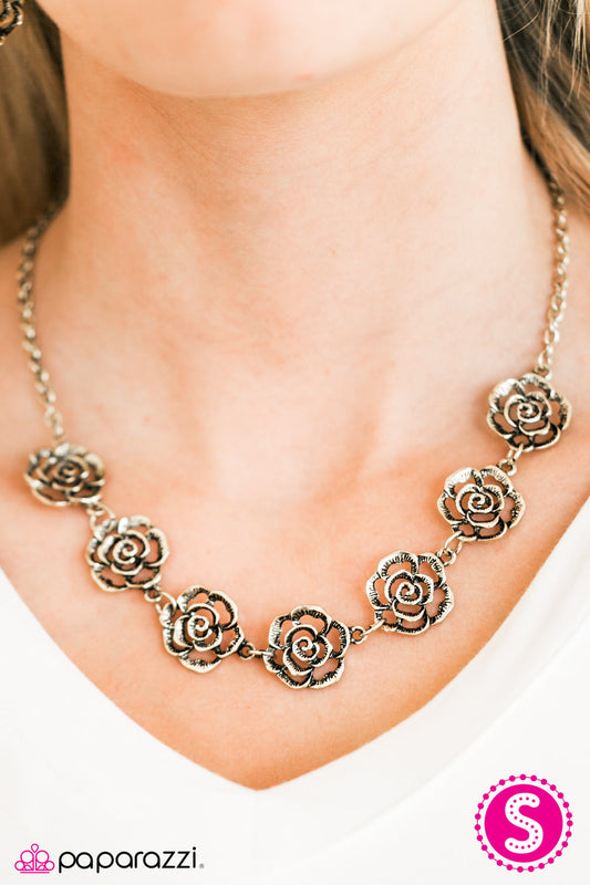 Until The Last Petal Falls - Brass - Paparazzi necklace