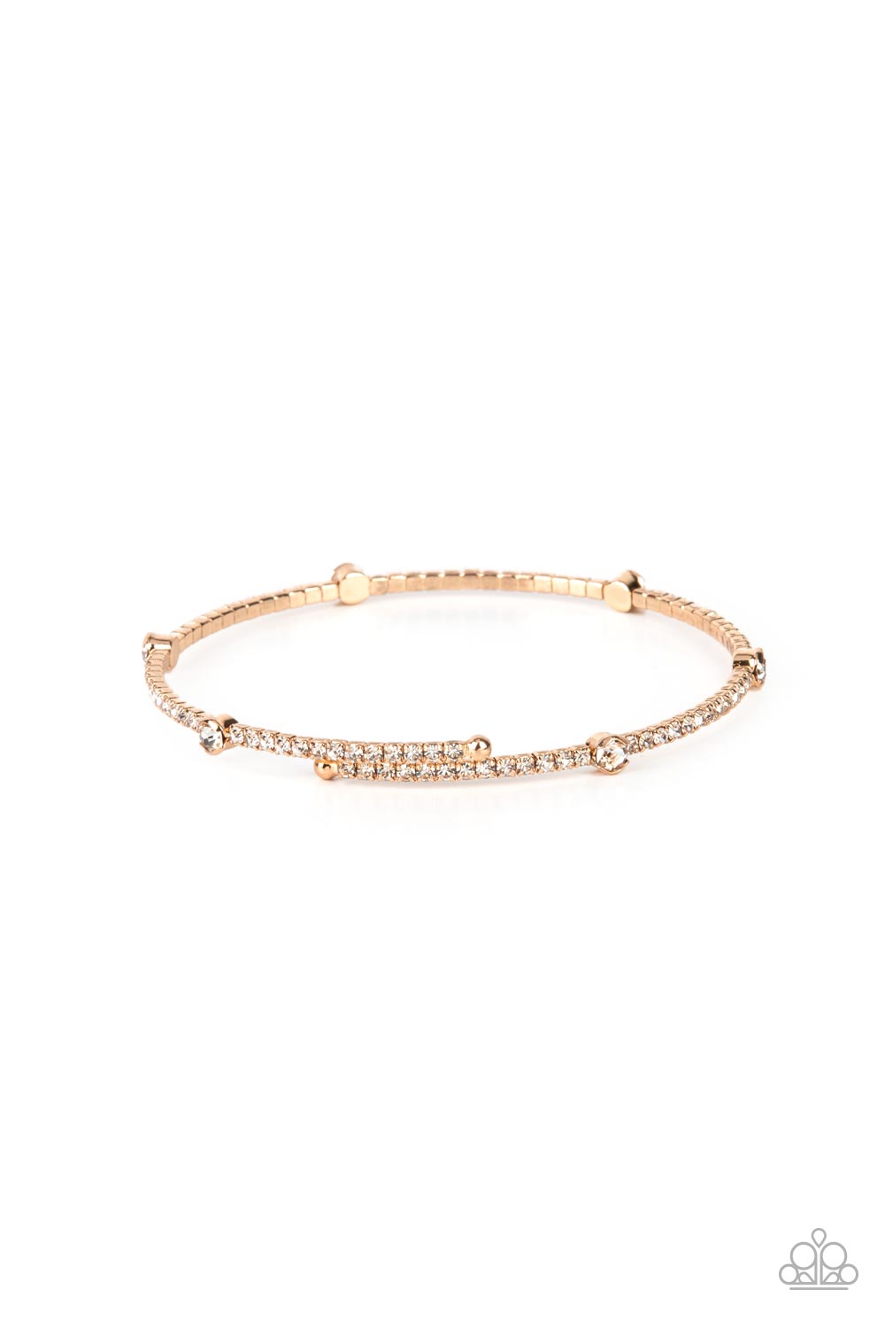 Upgraded Glamour - gold - Paparazzi bracelet