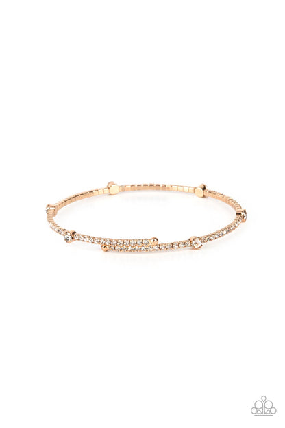 Upgraded Glamour - gold - Paparazzi bracelet