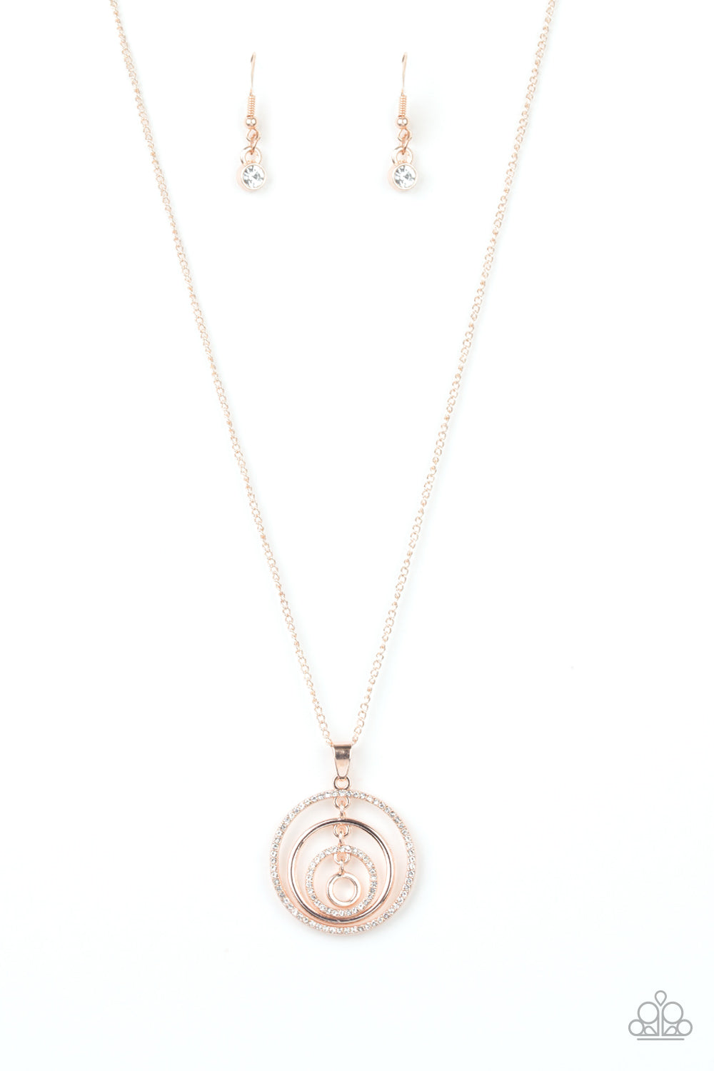 Upper East Side - rose gold - Paparazzi necklace