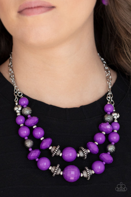 Upscale Chic - purple - Paparazzi necklace