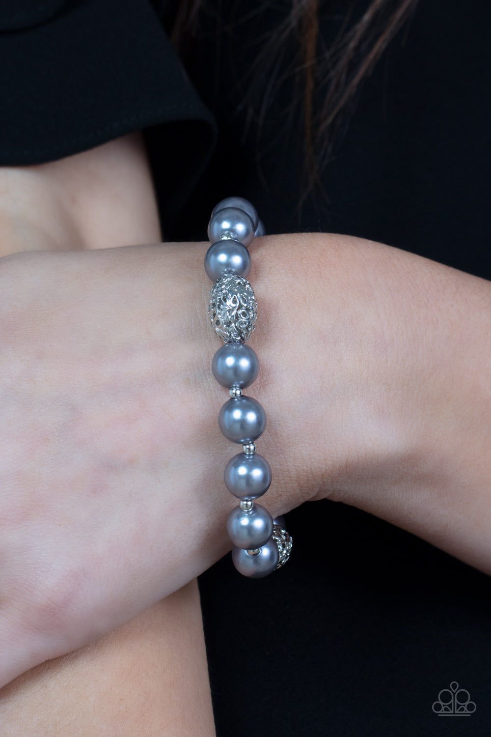 Upscale Whimsy - silver - Paparazzi bracelet