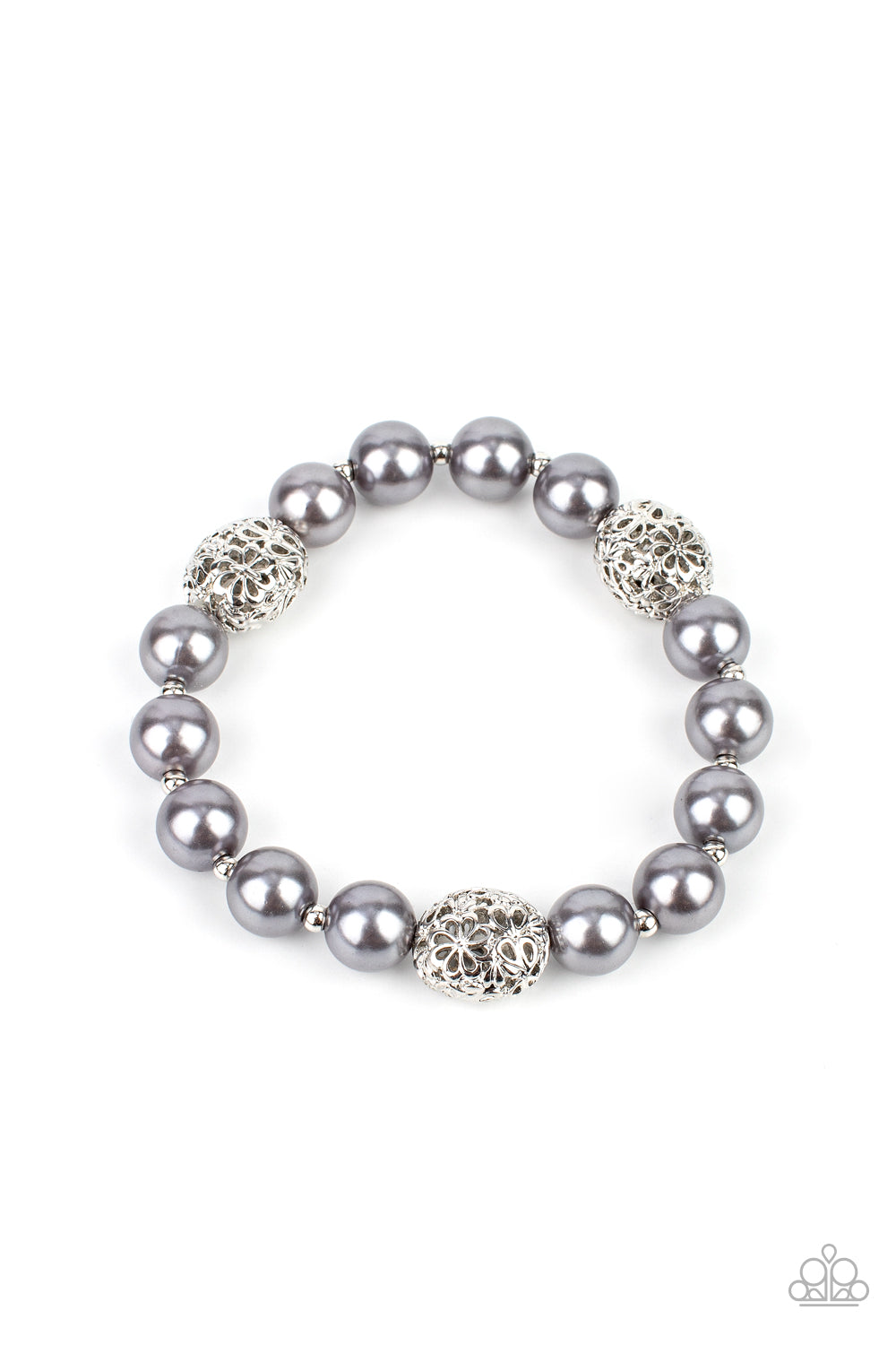 Upscale Whimsy - silver - Paparazzi bracelet