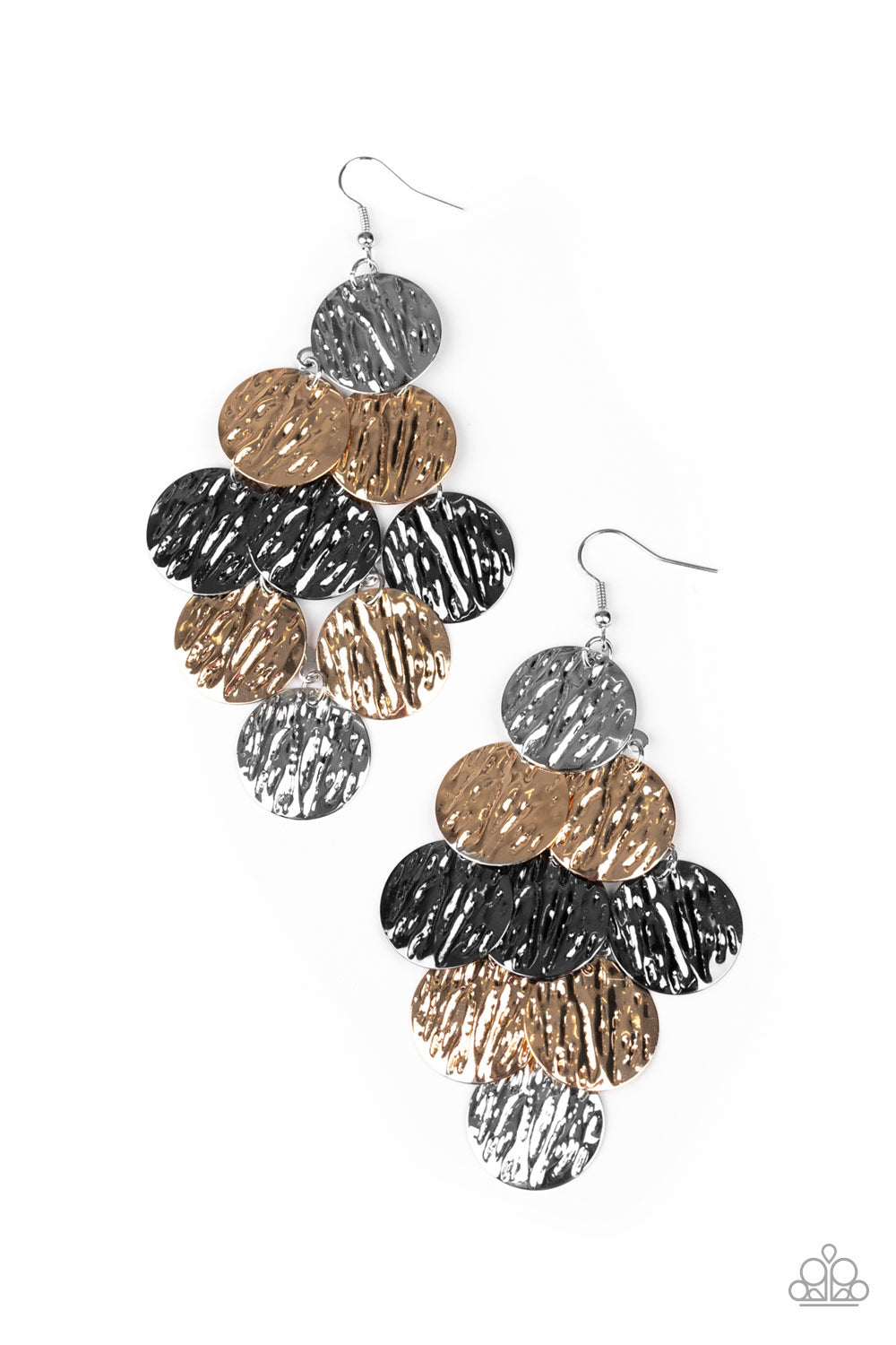 Uptown Edge - multi - Paparazzi earrings