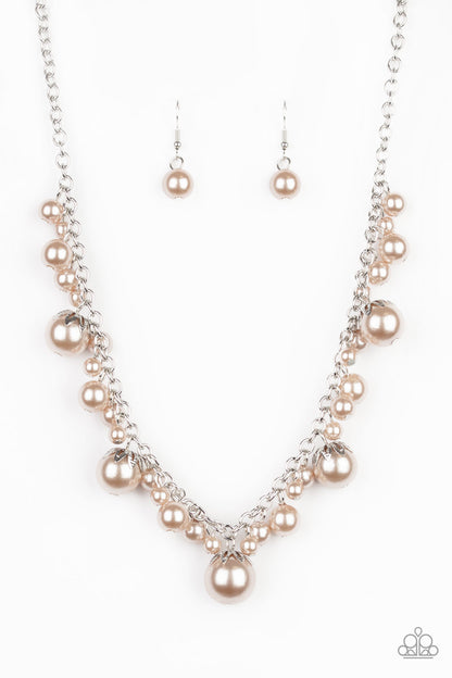 Uptown Pearls - brown - Paparazzi necklace