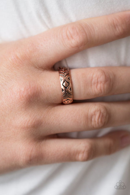 Urban Chief - Copper - Paparazzi ring