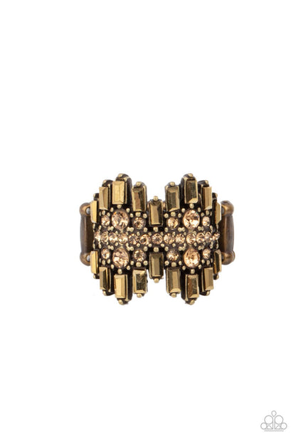 Urban Empire - brass - Paparazzi ring