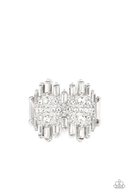 Urban Empire - white - Paparazzi ring