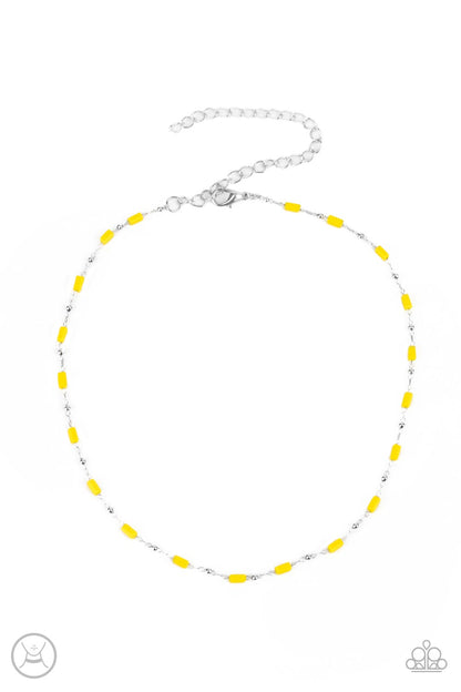 Urban Expo - yellow - Paparazzi necklace