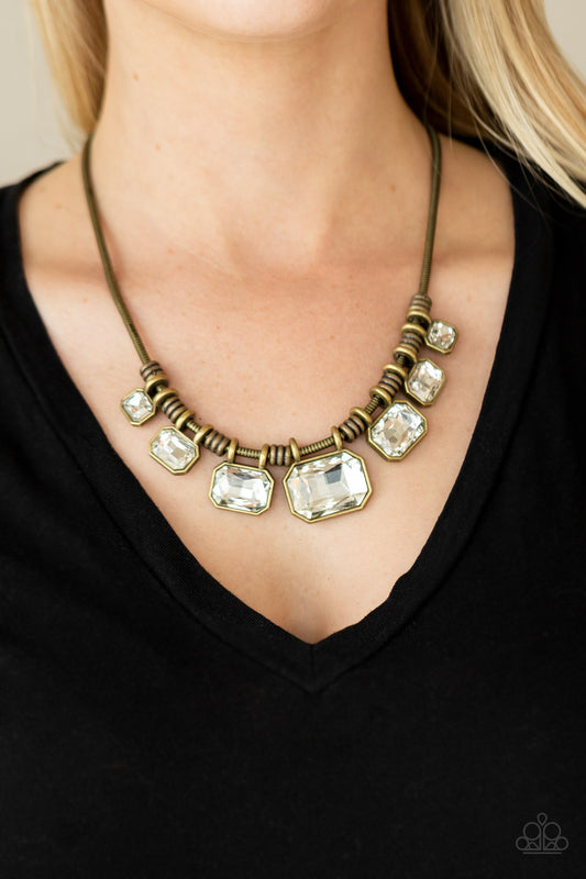 Urban Extravagance - brass - Paparazzi necklace