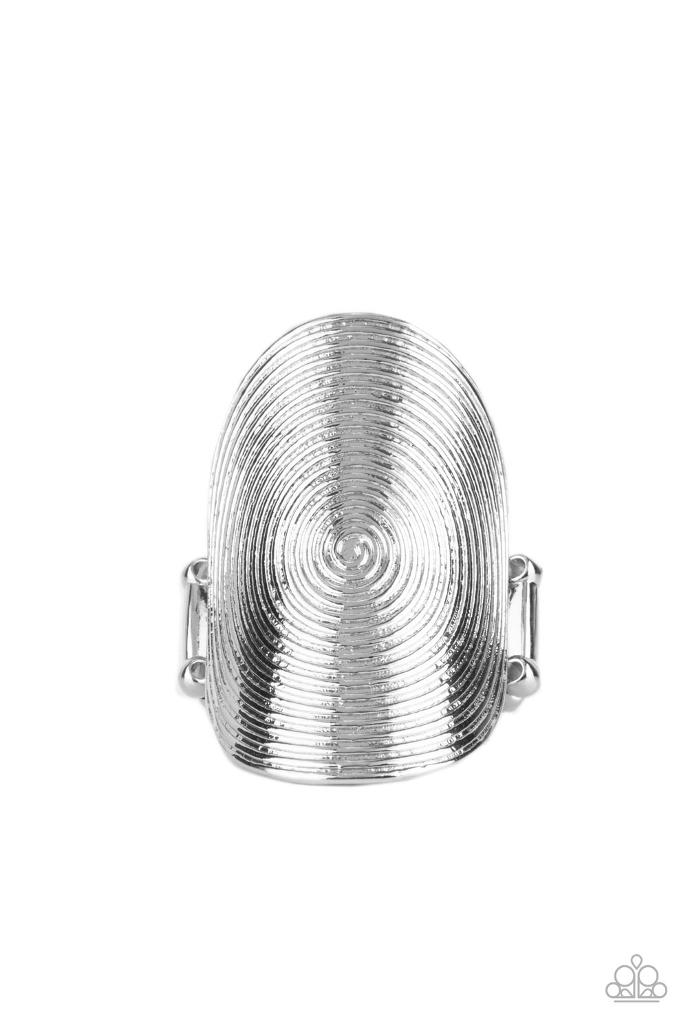 Urban Labyrinth - silver - Paparazzi ring