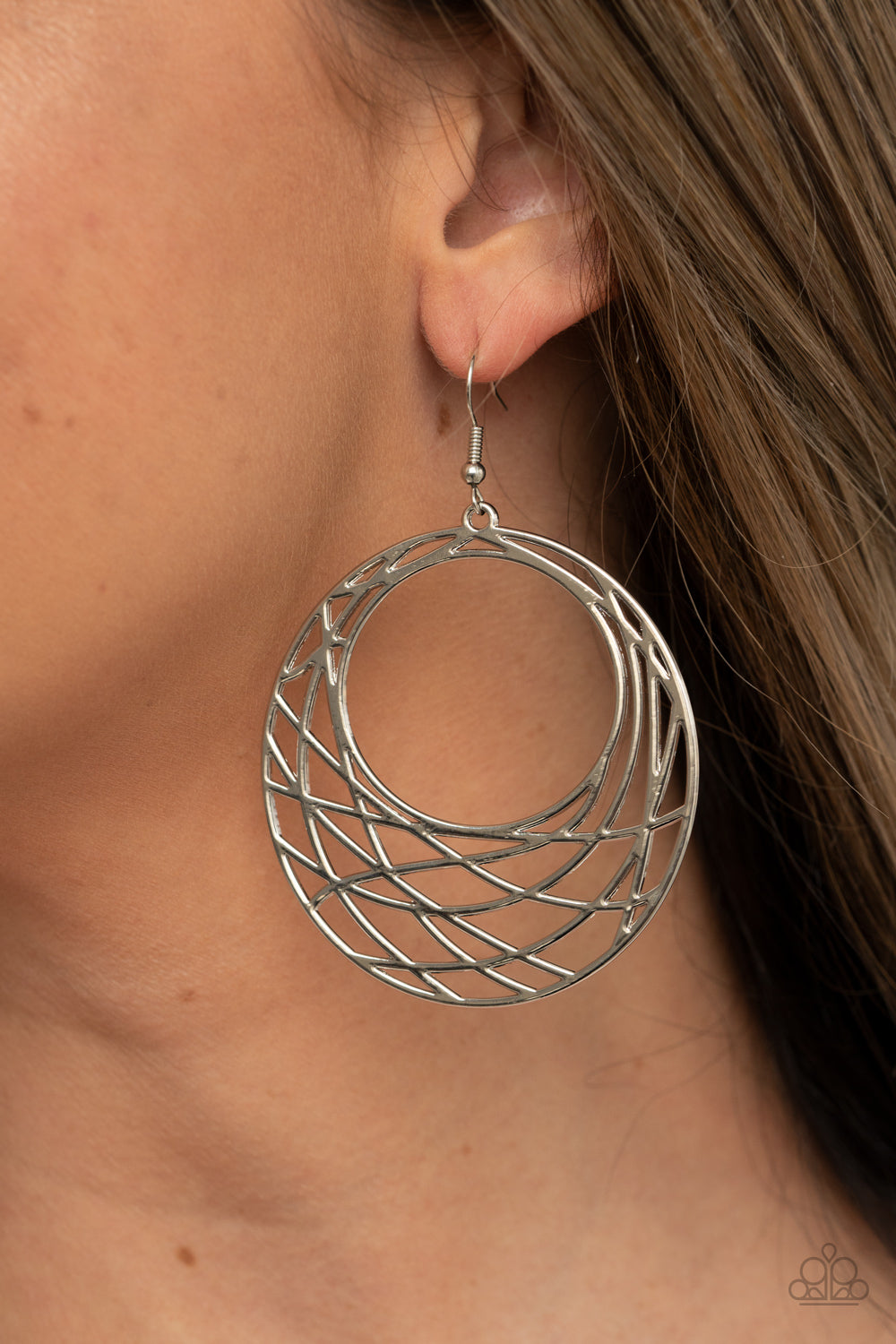 Urban Lineup - silver - Paparazzi earrings