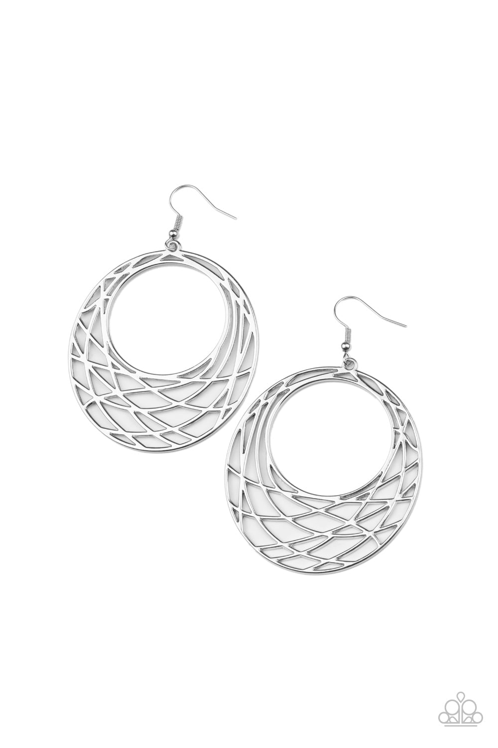 Urban Lineup - silver - Paparazzi earrings