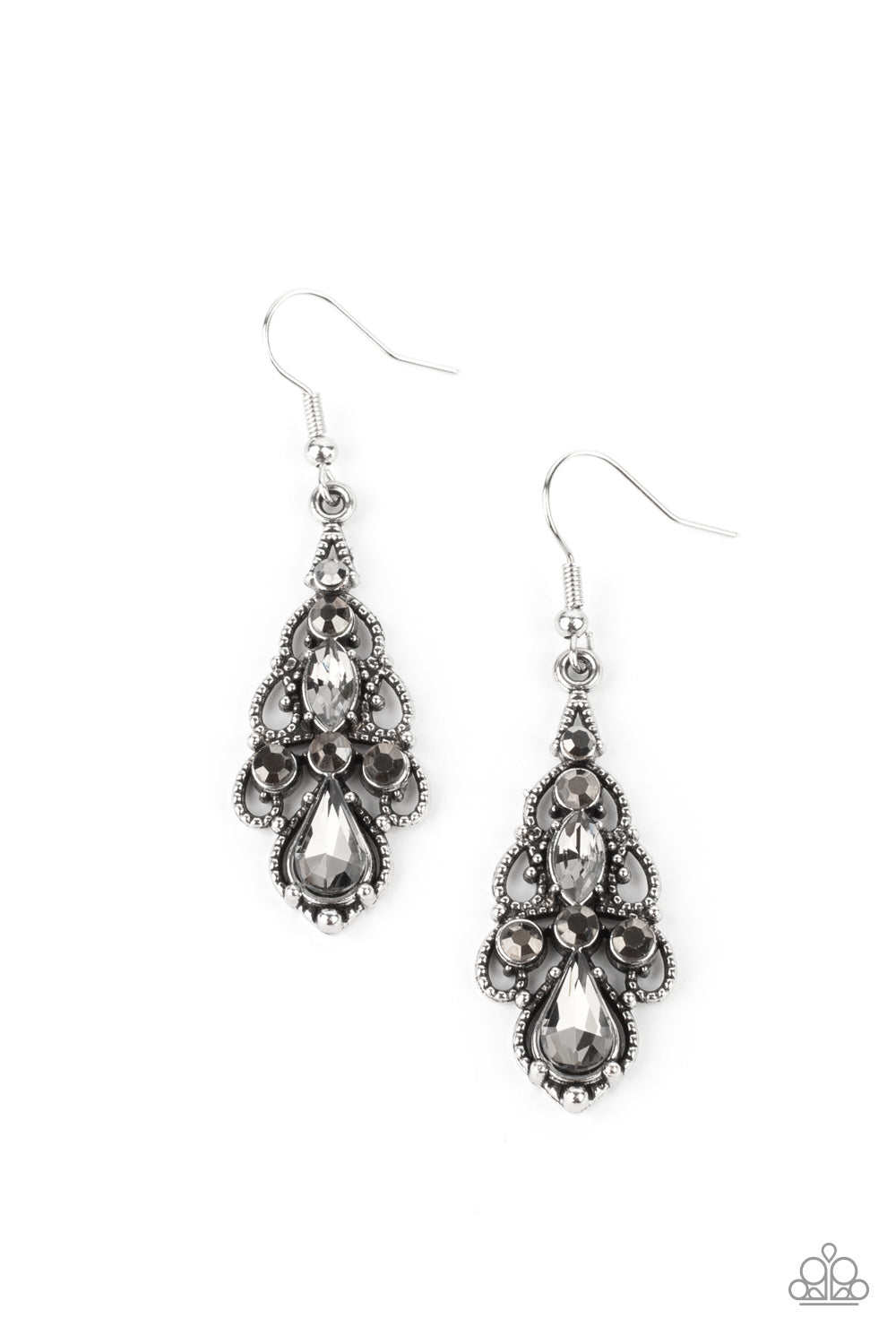 Urban Radiance - silver - Paparazzi earrings