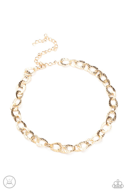 Urban Safari - gold - Paparazzi necklace