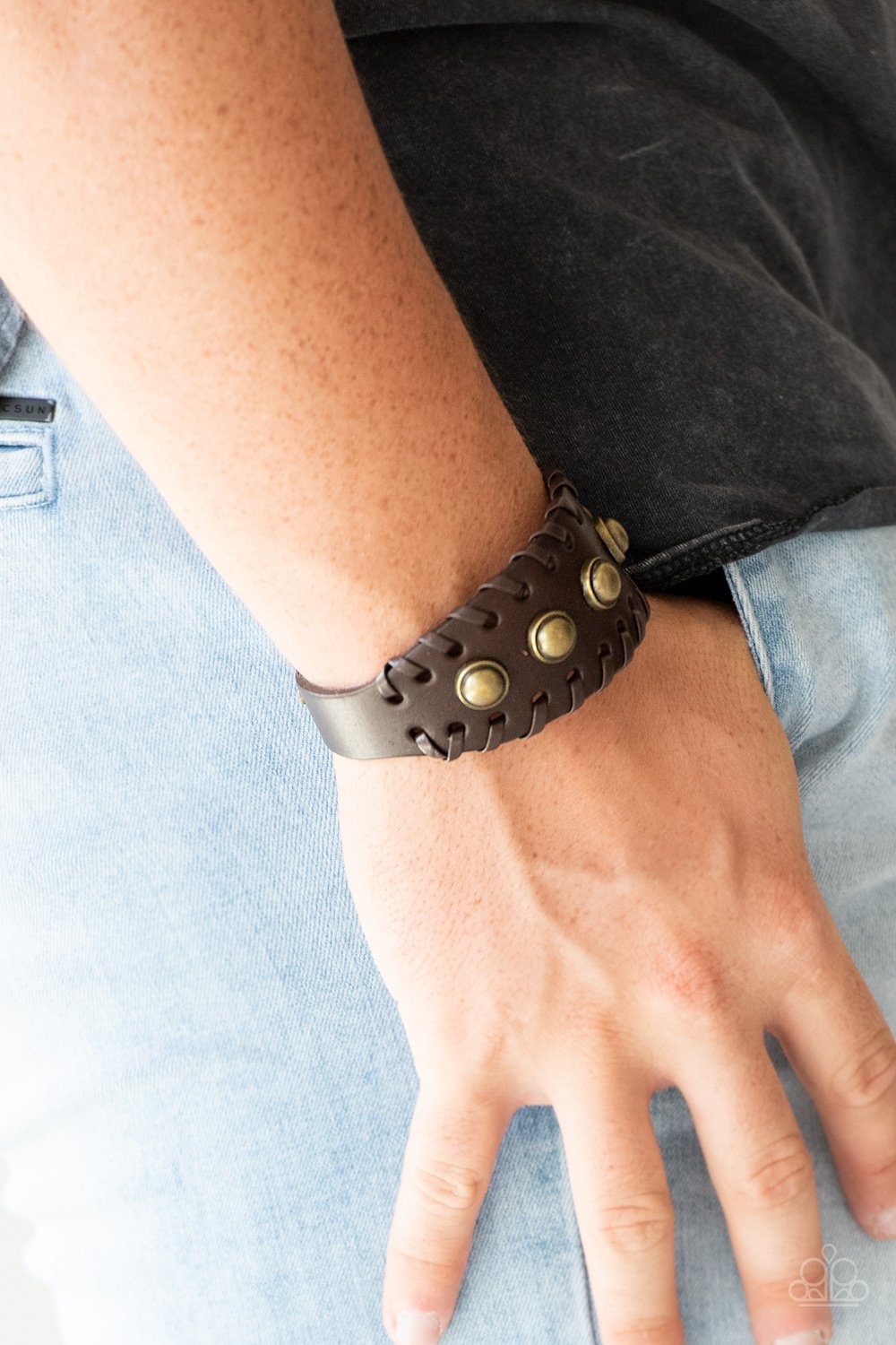 Urban Cowboy-brown-Paparazzi bracelet