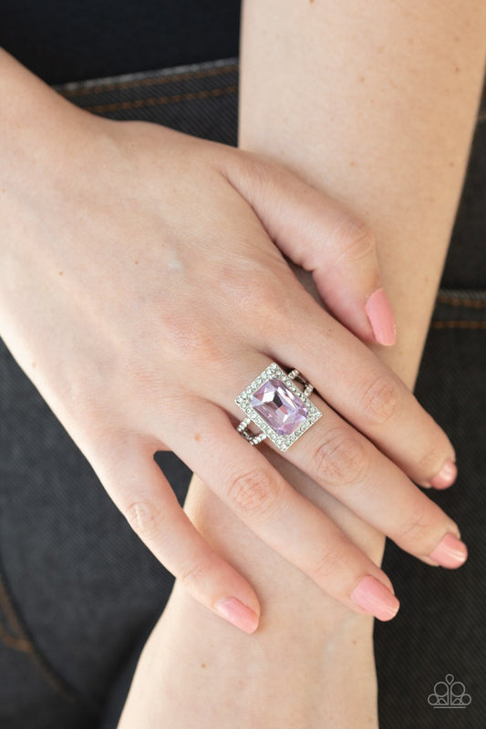 Utmost Prestige-purple-Paparazzi ring