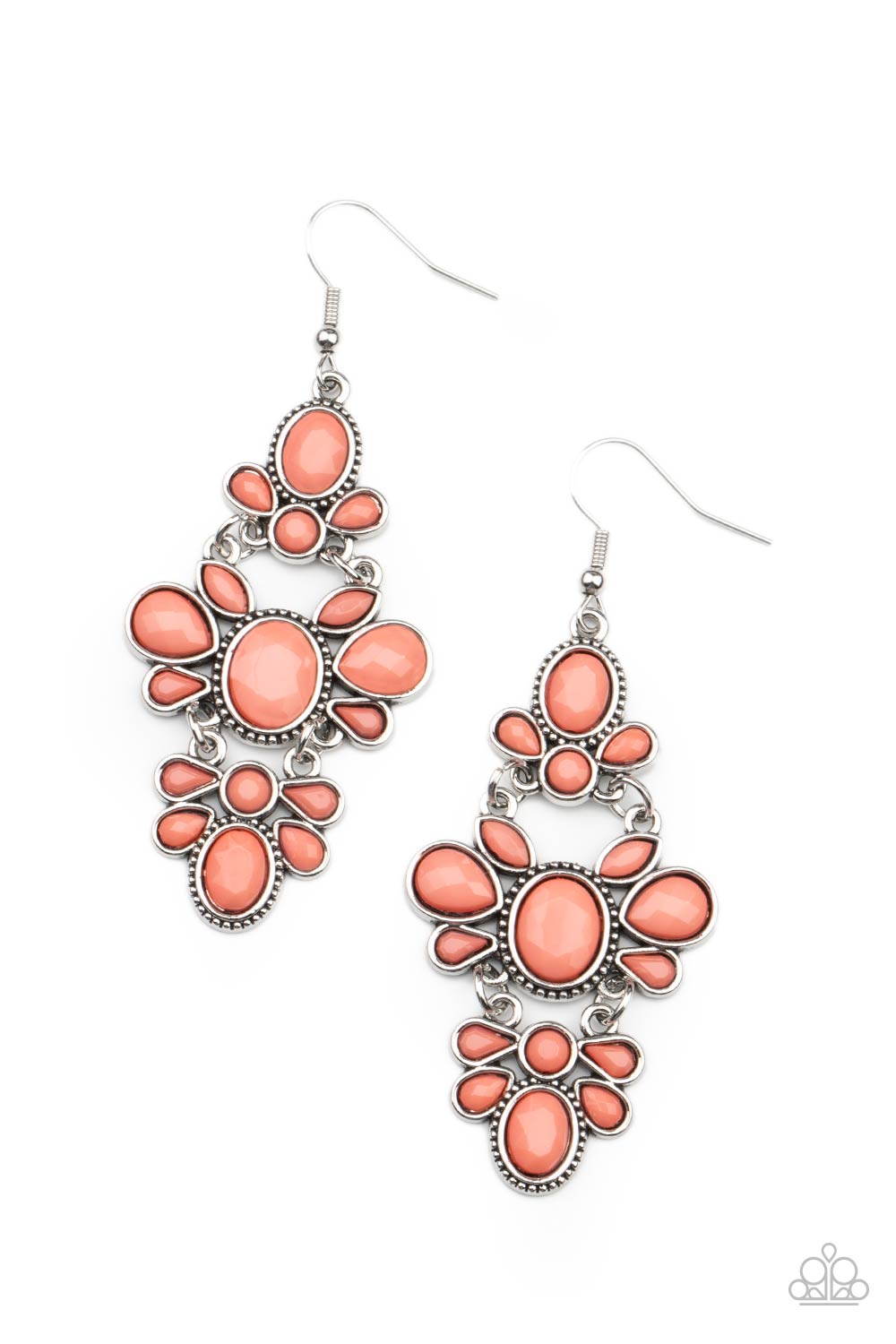 VACAY The Premises - orange - Paparazzi earrings