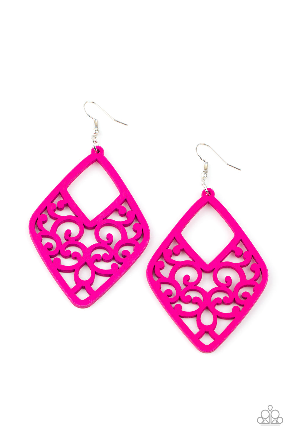 VINE for the Taking - pink - Paparazzi earrings