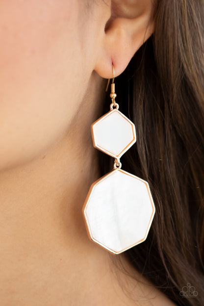 Vacation Glow - rose gold - Paparazzi earrings