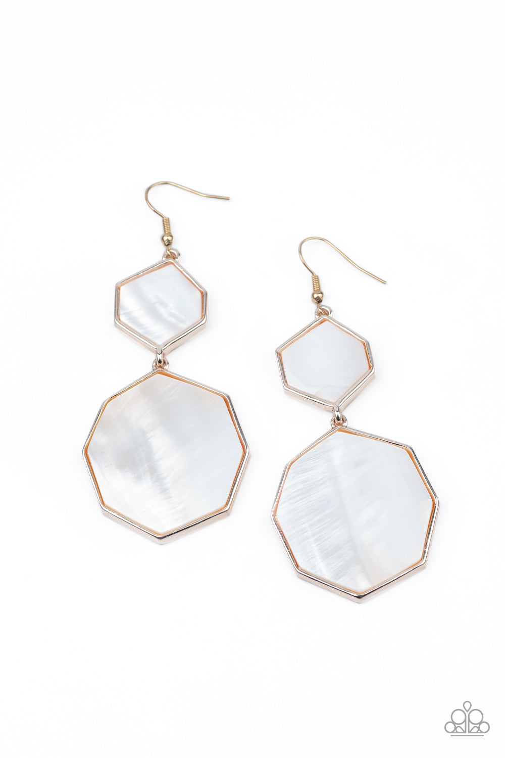 Vacation Glow - rose gold - Paparazzi earrings