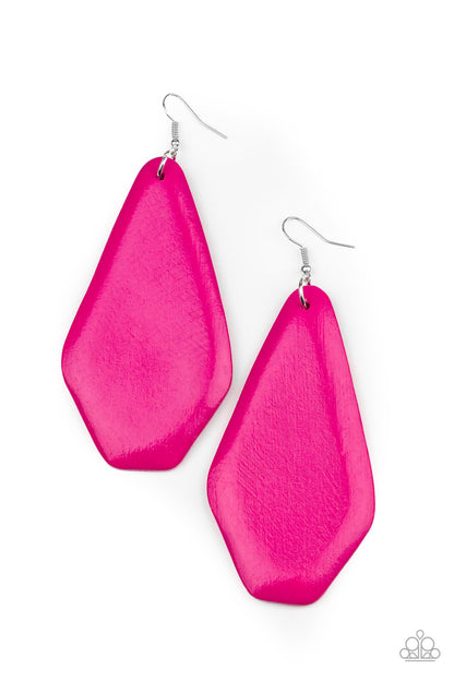 Vacation Ready - pink - Paparazzi earrings