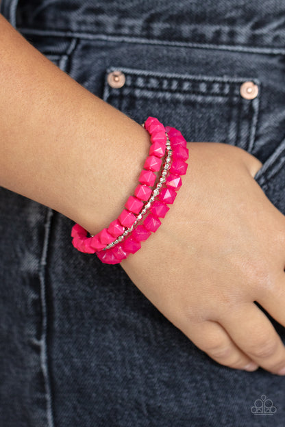 Vacay Vagabond - pink - Paparazzi bracelet