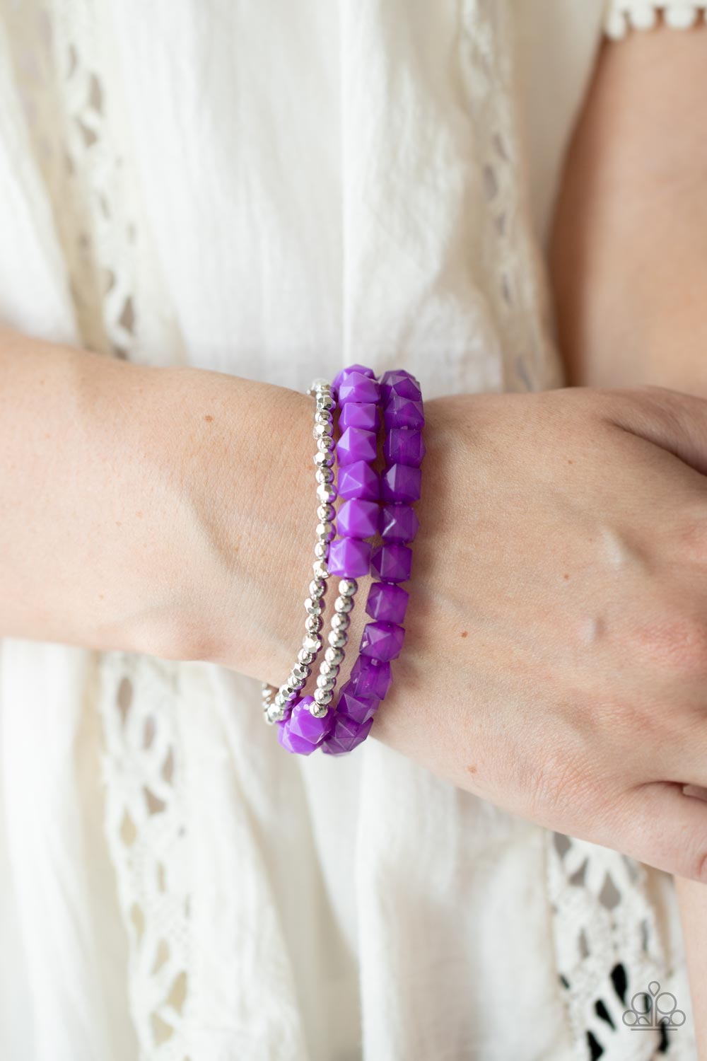 Vacay Vagabond - purple - Paparazzi bracelet